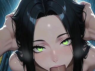 Neon dreams fill the air as this petite college slut takes on multiple