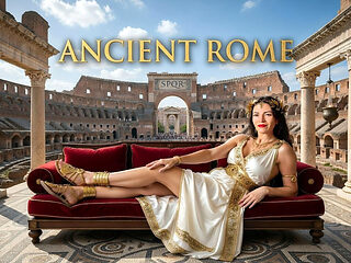 Ancient Rome Humiliation - Ex-husband Dragged From Lions to Foot & Toilet Slave