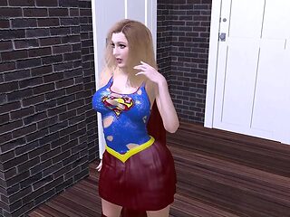Supersexy supergirl gets gangbanged hard