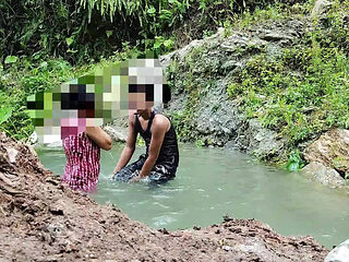 Village Indian Outdoor Risky Outdoor Fucking with My Hot Maid