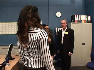 Busty Sluts Jasmine Webb & Romana Ryder Take Huge Cocks in Wild Foursome with Ben Dover