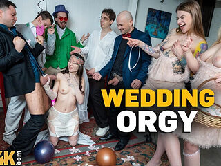 Bride Cheats on Wedding Day: Husband Watches Her Take Two Friends in 4K Orgy