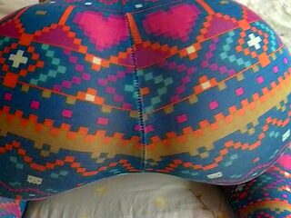 Big Ass MILF Molly in yoga pants gets a hard doggy fuck - POV