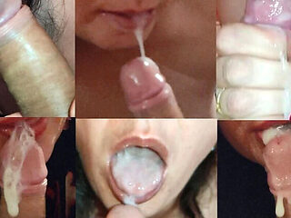 Winonna8 MILF Blowjob Compilation - Cum in Mouth & Swallow Every Drop