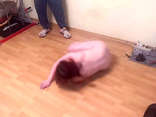 Redhead Russian Slave Training - Barking & Licking Shoes BDSM Punishment