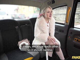 Fake Taxi Blonde Babe with Blue Eyes Sucks and Fucks Huge Cock All Day