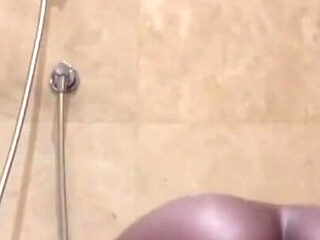 Elena Riding Her Fat Big Dildo in the Shower While Thinking About Stepdad