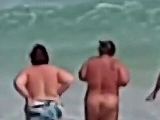 Naked in the Sea with the Girls!