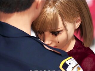 Busty brunette first-timer enjoys some PC gameplay action