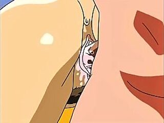 Leatherman indulges in intense carnal pleasure with animated characters in