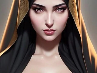 Gol Big Boobed Anime with Hijab Nude