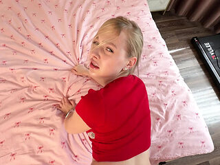Stepsister Tries Stepbro's Giant Cock Under His Shorts