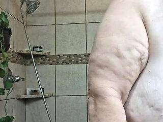 After a Hot Sshower Nurse Vicki Dries off and Does Some Other Grooming