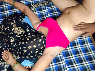Desi Indian sister-in-law enjoys her friend in the village