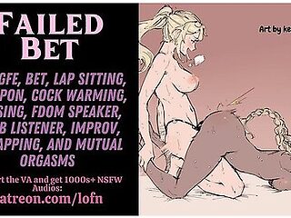 Erotic Audio - [f4f] Failed Bet - Warming Your Girlfriends Strap Is A Lot Harder Than It Looks [improv] [sapphic]