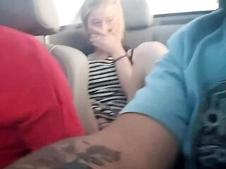 Blonde Teen Fucks Herself with Dildo in Car - Hot Amateur Homemade Sex
