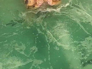 Davisdesires Is in the Pool Watch Her Pussy Drool