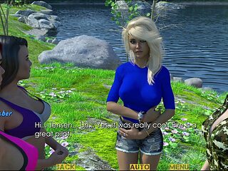 3D manga girls in swimsuits getting steamy and erotic