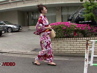 Nozomi Hazuki's Intimate Kimono Encounter Ends with a Creampie
