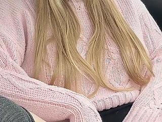 Risky Public Masturbation Fingering Myself in Busy Parking Lot