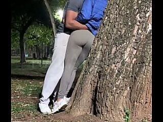 Look at the guy fucking me in your car, you cuckold" - Personal trainer with a big dick fucks the naughtiest married woman in Brazil in front of her cuckold husband after a naughty workout in the park.