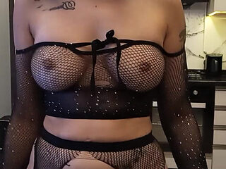 Fishnet Stockings Masturbation (ömer)
