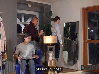 Daddy Steve Q Schools Jesie Rose in Rough Modeling and Slutty Seduction Techniques with Hardcore Blowjob