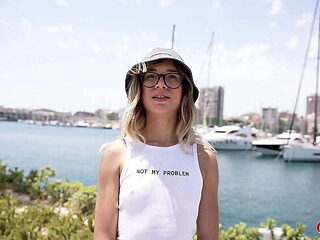 German Scout Casting: Skinny Teen Megan Love Squirts Hard on Big Cock - Rough Fuck & Real Orgasm