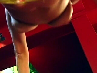Brunette in Yellow Panties Fucked on Pool Table