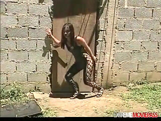 Hot Latina in Outdoor Gangbang