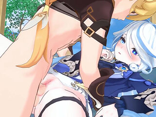 Genshin Impact - Furina X Aether Passionate Sex - 3D Hentai Animation