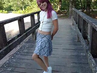 Thong-wearing cutie shows off outside and inside too