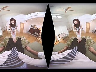 Amateur Japanese wife gives a perfect blowjob in VR porn