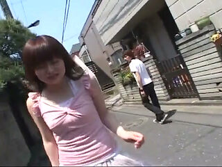 Cute Japanese Girl Giving Head in Car