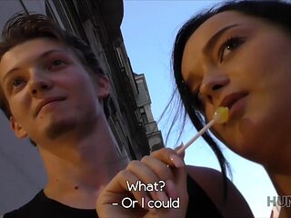 Guy Stretches Young Chick On The Sofa While Cuckold Films It