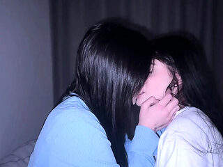 Hard Lesbian Sex with Horny Russian Stepsisters After Breakup - Real Homemade Fingering & Pussy Eating